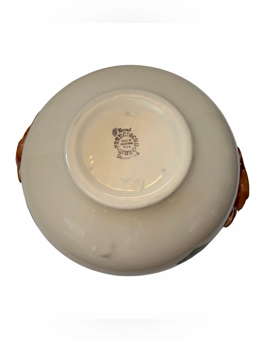 Vintage Franciscan Ware 9” Round Covered Casserole Dish Apple Pattern
